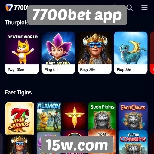 Análise das opções de jogos no 7700bet app